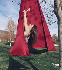 F.Life Aerial Yoga Hammock with carabiners and daisy chains