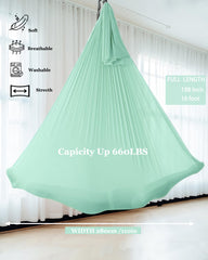 F.Life Aerial Yoga Hammock with included carabiners and daisy chains