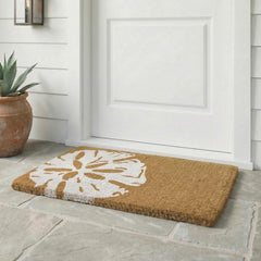FAB HAB Extra Thick Doormat front view, Sand Dollar colour