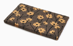 FAB HAB Floral Extra Thick Doormat close-up of coir texture