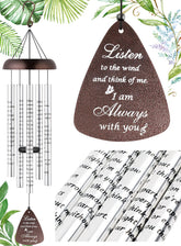 Fabuday 32'' Sympathy Wind Chime in Bronze with Healing Poem