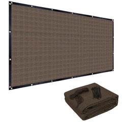 FAIR WIND 6'x10' Shade Cloth Mocha front view