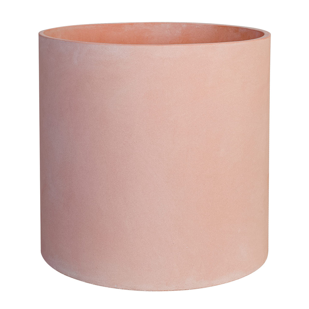 FaithLand 8 Inch Fiberstone Planter front view in terracotta