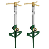 FANHAO 3-Arm Lawn Sprinkler front view with adjustable base