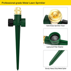 FANHAO Lawn Sprinkler in garden setting watering flowers