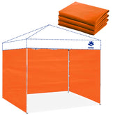 FANPAT 10x10 canopy orange sidewalls front view