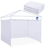 FANPAT 10x10 Canopy Sidewalls white front view