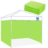 FANPAT Sidewalls for 10x10 Pop Up Canopy, Radiant Green front view
