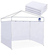 FANPAT sidewalls for 12x12 canopy, white front view