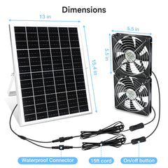 Fanspex 5.5-inch fan kit showing dual fans setup