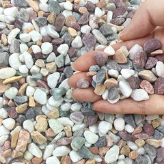 FANTIAN 10 lbs colorful pea gravel mixed colors front view