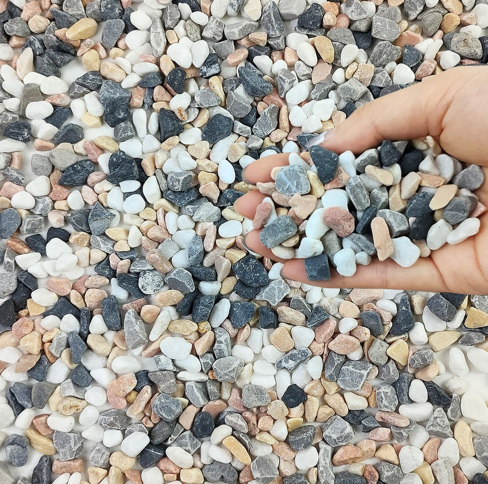 FANTIAN 10 lbs pebbles in mixed colours for landscaping