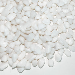 FANTIAN 2 Pounds White Pebbles front view in packaging