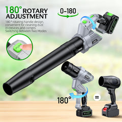 FAOGO Cordless Leaf Blower with two batteries and charger