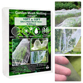 FARAER Garden Barrier Netting 10x10ft white mesh front view