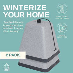 Faucet Cover in use on an outdoor faucet