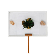 Faux air plant included in the Mini Zen Garden Kit