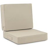 Favoyard Deep Seat Patio Cushion Set beige front view