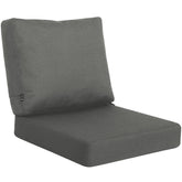 Favoyard Deep Seat Patio Cushion Set front view, Dark Grey