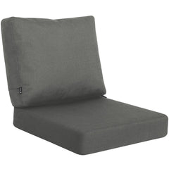Favoyard Deep Seat Patio Cushion Set front view, Dark Grey