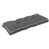 Favoyard Indoor/Outdoor Waterproof Bench Cushion dark grey front view