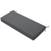 Favoyard Outdoor Bench Cushion 48x18 Dark Gray front view