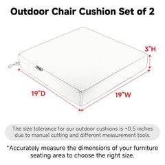 Favoyard outdoor cushion displayed on a garden chair
