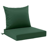 Favoyard Outdoor Patio Seat Cushion Set Dark Green front view
