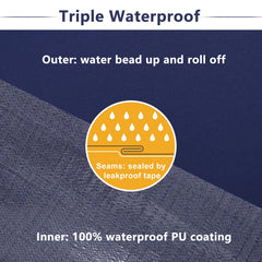 Favoyard patio chair cushion blue on patio chair