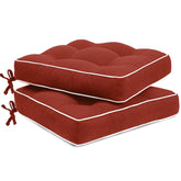 Favoyard Patio Cushions 17 x 17 inch red model front view