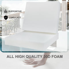 Favoyard patio cushions with waterproof fabric