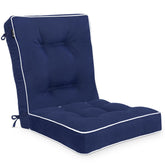 Favoyard Rocking Chair Cushion Set front view in blue