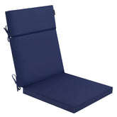 Favoyard waterproof outdoor chair cushion in blue front view