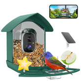 Fazoxo Bird Feeder Camera front view in pure dark green