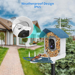 Fazoxo Bird Feeder with Camera showing mounting kit