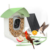 Fazoxo Smart Bird Feeder with Camera, Green front view