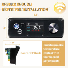 FCCUM PID Controller with temperature range display