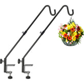 FEED GARDEN 31 Inch Heavy Duty Deck Hook front view in black