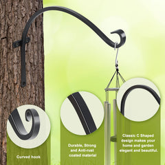 FEED GARDEN outdoor hanging bracket installed on wooden post