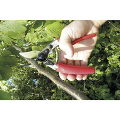 FELCO F-12 Pruning Shears close-up of carbon steel blade