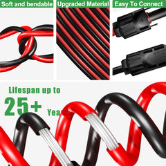Feotech solar extension cable in an outdoor setting