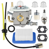 Ferilter PB580T carburetor front view with attached air filter