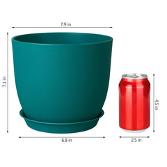 Ferlypote 8 Inch Blue Plant Pot set of 4