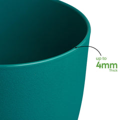 Ferlypote 8 Inch Blue Plant Pot side view