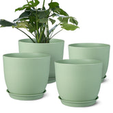 Ferlypote 8 Inch Green Plant Pot front view