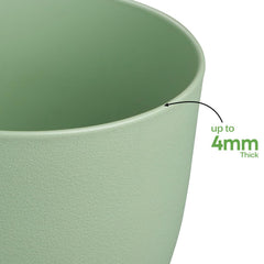 Ferlypote plastic plant pot side view showing depth