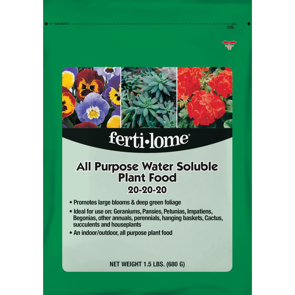 ferti-lome All Purpose Plant Food 20-20-20 front view 1.5 lb
