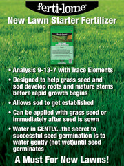 ferti-lome New Lawn Starter Fertilizer 9-13-7 granules close-up