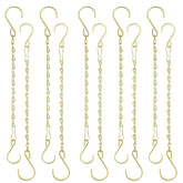 Fetanten 10 Inch Gold Hanging Basket Chain front view