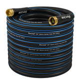 FEVONE Kink Free Garden Hose 50 ft front view with brass fittings